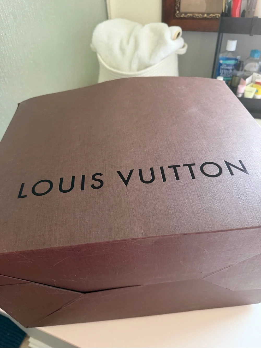 authentic vintage Louis Vuitton box